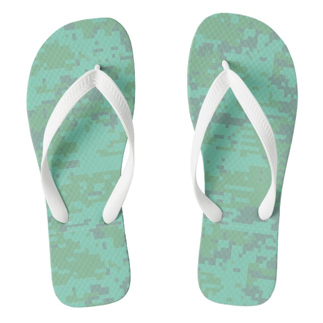 Tongs Motif Camo numérique Minty (Semelle)