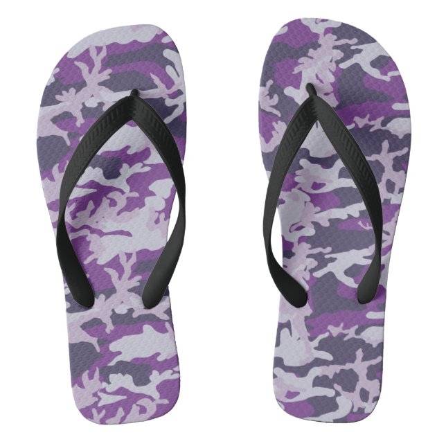 Tongs Motif Camo PurpleBerry (Semelle)