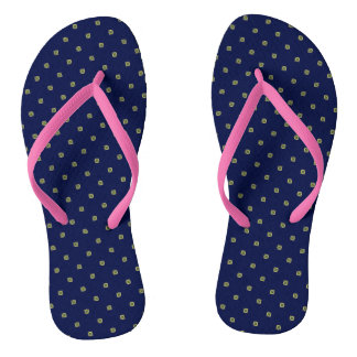 Tongs motif carré glisser sur chaussures
