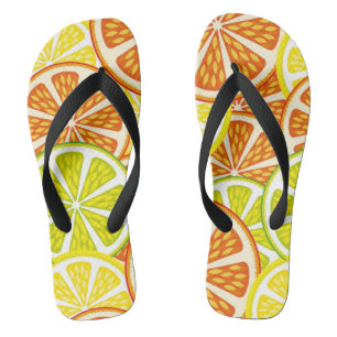Tongs Motif d'agrume