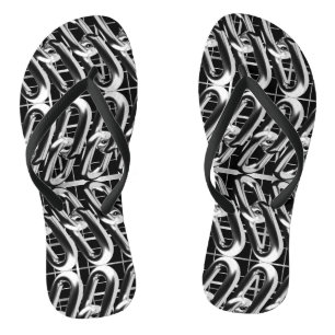 Tongs Motif de chaîne métallique