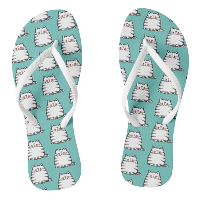 Tongs motif de chat (Semelle)