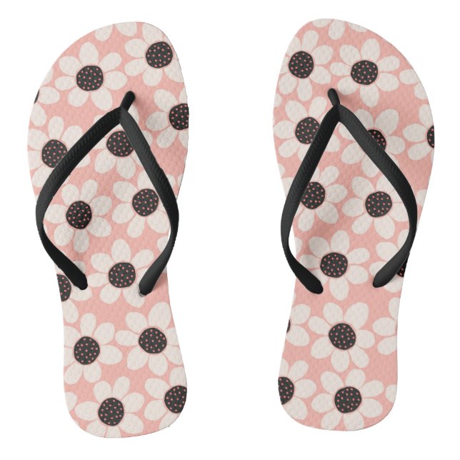 Tongs Motif de fleur de marguerite rose mignon (Semelle)