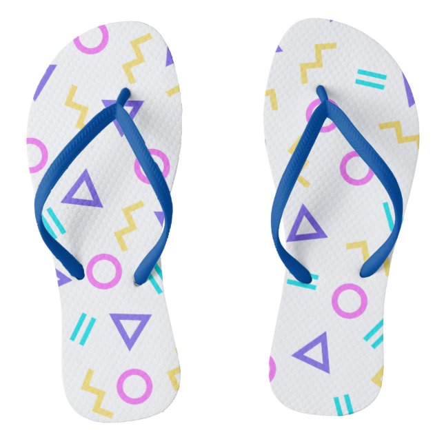 Tongs Motif de formes géométriques colorées (Semelle)