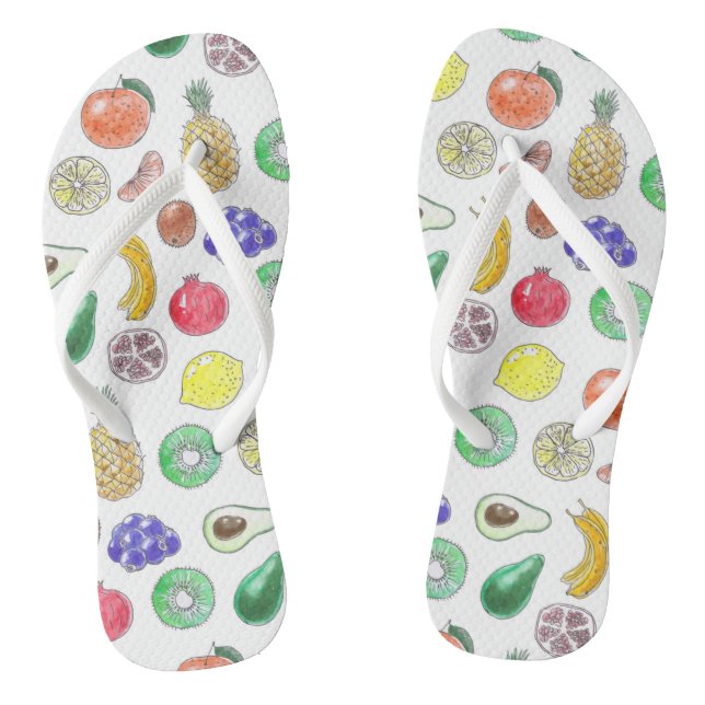 Tongs Motif de fruits (Semelle)