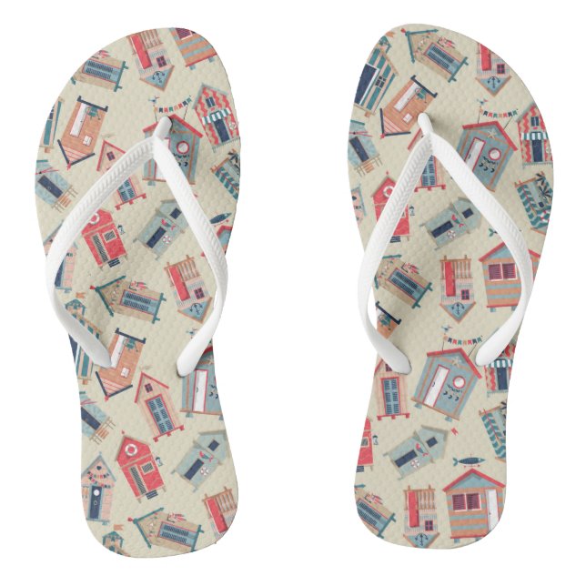 Tongs Motif de hutte de plage (Semelle)