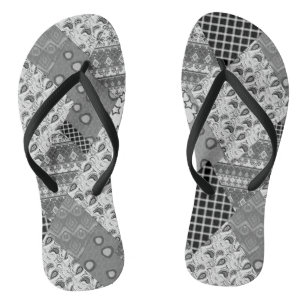 Tongs Motif de maquette gris