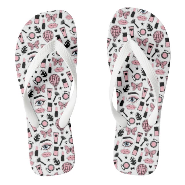 Tongs Motif de maquillage (Semelle)