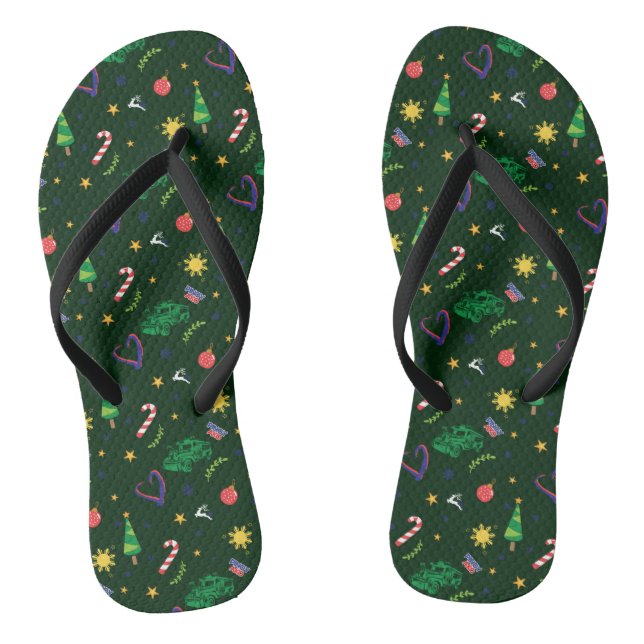 Tongs Motif de Noël philippin Pinoy Ako (Semelle)