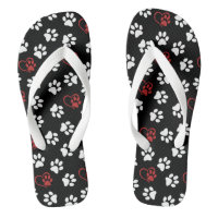 Motif De Pattes, Pattes Blanches, Pattes Rouges, C
