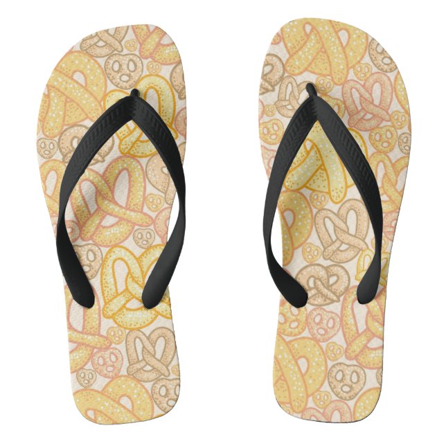 Tongs Motif de Pretzel (Semelle)