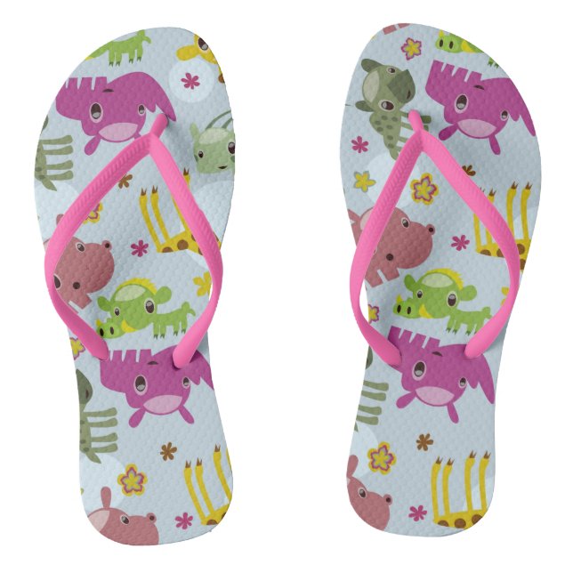 Tongs motif de safari animal (Semelle)