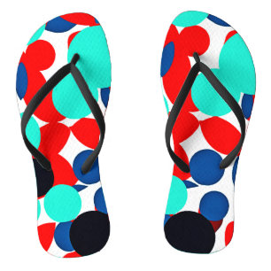 Tongs Motif de style de lecture couleur dynamique