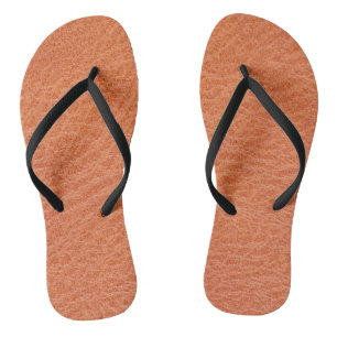 Tongs motif de texture cuir