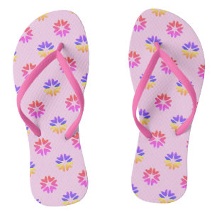 Tongs Motif des fleurs cardiaques