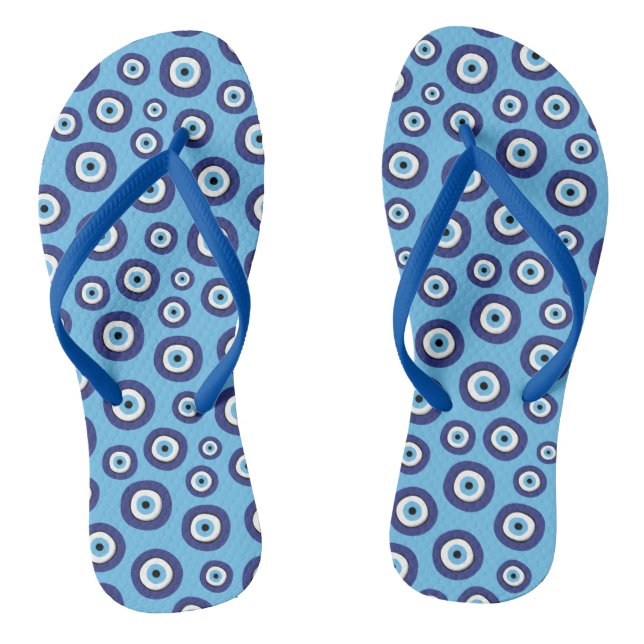 Tongs Motif des yeux mal grecs (Semelle)
