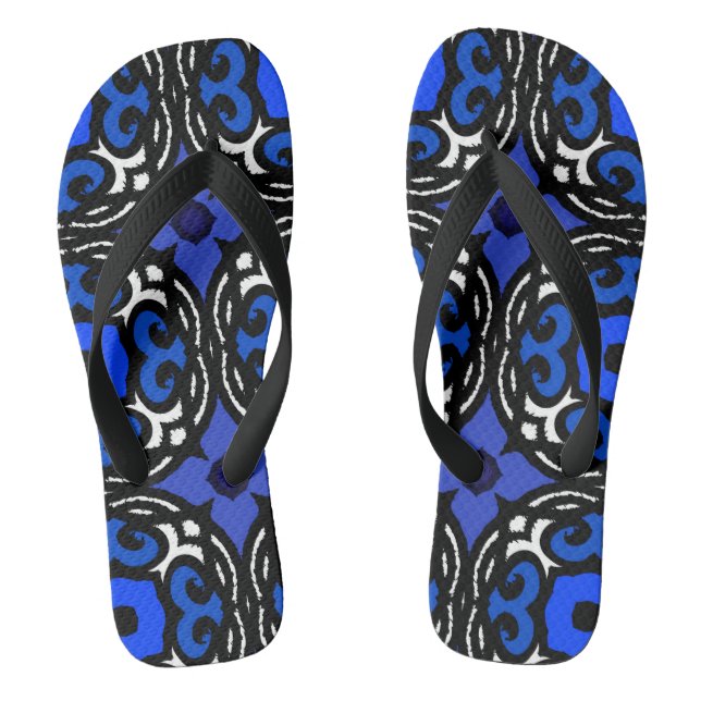 Tongs Motif ethnique avec des motifs turcs (Semelle)