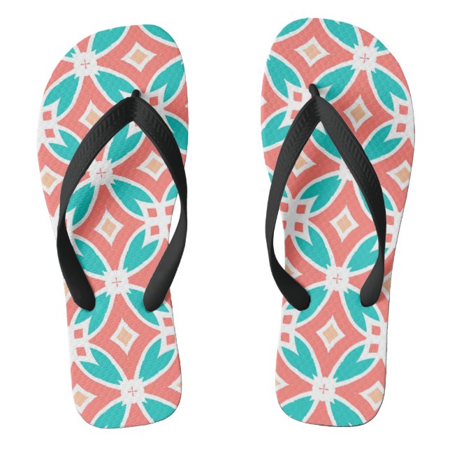 Tongs Motif ethnique multicolore (Semelle)