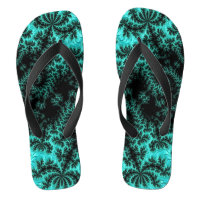 Motif fractal noir vert abstrait