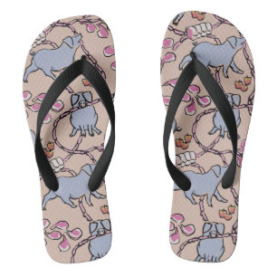 Tongs Motif hilarant hommes rose vieux année du cochon c