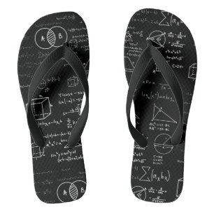 Tongs motif mathématique dessin de l'école de sciences g