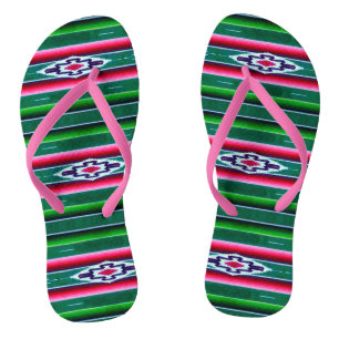 Tongs Motif mexicain de Sarape