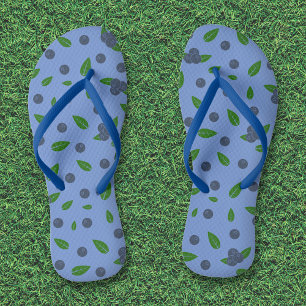 Tongs motif Myrtilles