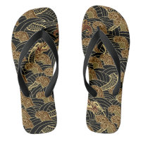 Motif oriental du dragon de mer