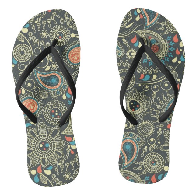 Tongs Motif Paisley 3 (Semelle)