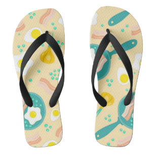 Tongs Motif petit-déjeuner
