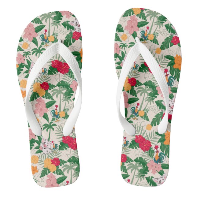 Tongs Motif tropical de Pua et Heihei (Semelle)
