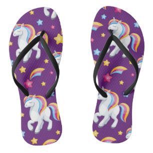 Tongs Motif Unicorn Magique Cheval mignon