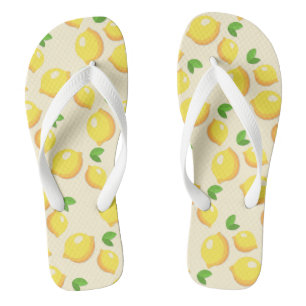 Tongs motifs citron