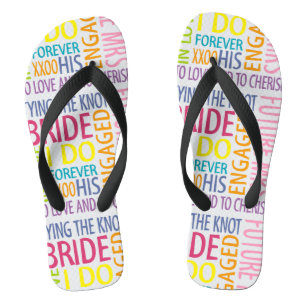 Tongs Mots de mariée