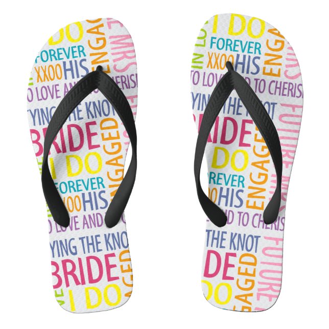Tongs Mots de mariée (Semelle)