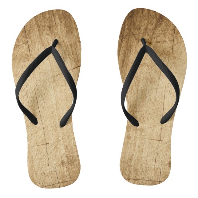 Tongs Nature Bois Bois Planche en bois Textures Brown (Semelle)