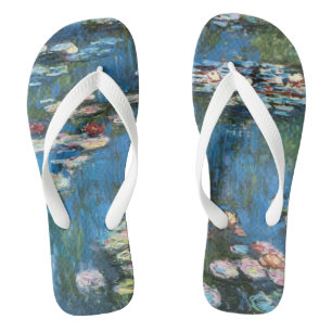 Tongs Nénuphars de Claude Monet, Impressionnisme Vintage
