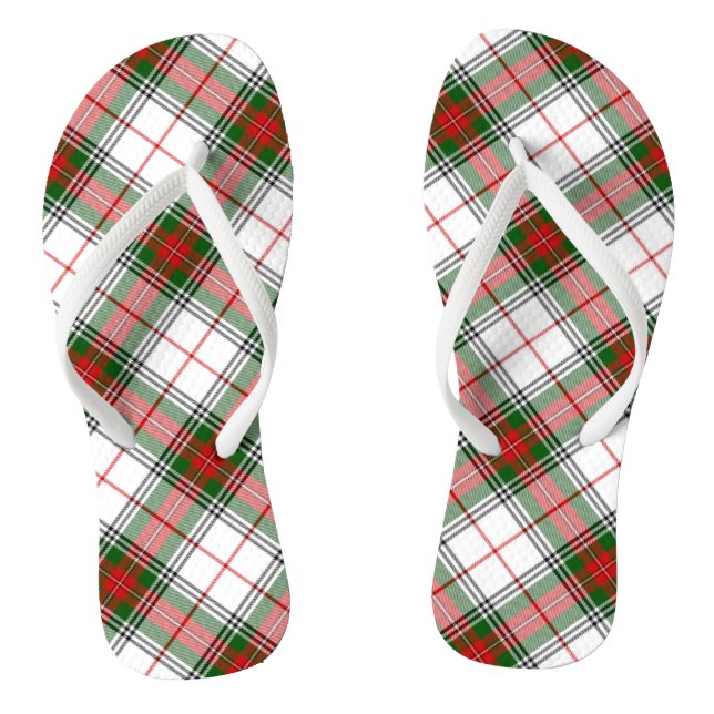 Tongs Noël Plaid ~ Personnalisé (Semelle)