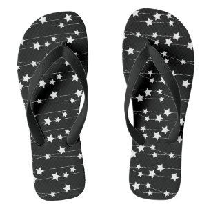 Tongs Noir blanc