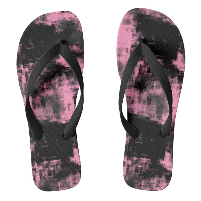 Tongs Noir rose et gris (Semelle)