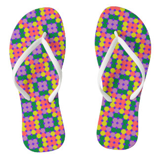 Tongs Nouveau design octogone coloré, octogone géométriq