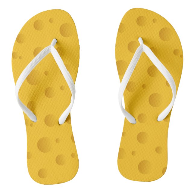 Tongs Nouveautés chiche jaune de la plage de fromage sui (Semelle)