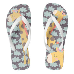 Tongs Nuages et girafes