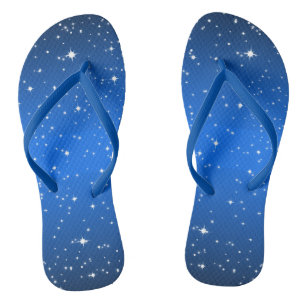 Tongs Nuit bleue étoilée