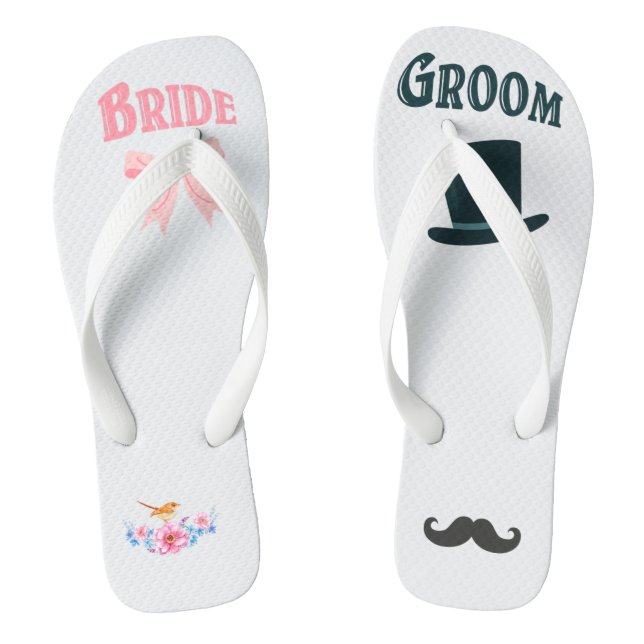 Tongs Nuptiaux Mariages de mariée et de chambre (Semelle)