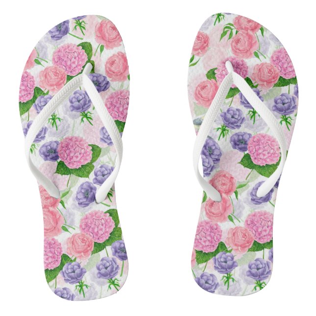 Tongs Oiseau et fleurs (Semelle)