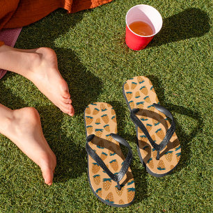 Tongs Orange de fraises d'été bio