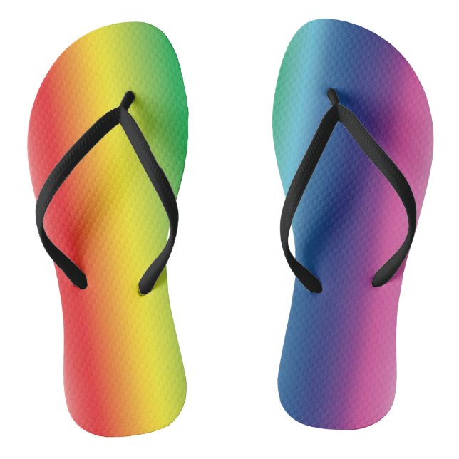 Tongs orgueil arc-en-ciel couleurs lgbt (Semelle)