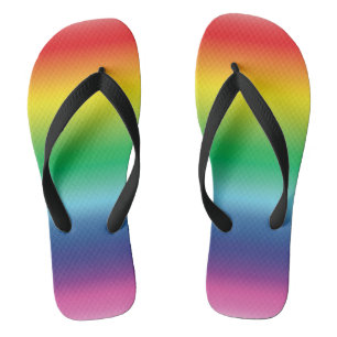 Tongs orgueil arc-en-ciel couleurs lgbt lgbtq Flip Flops