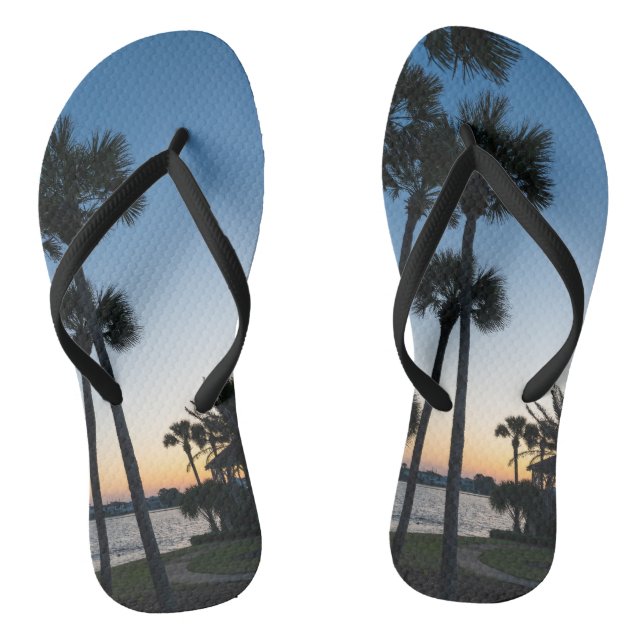 Tongs Palmiers Sunrise Destin Floride Flip Flops (Semelle)